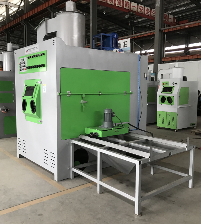 （非標(biāo)準(zhǔn)型）推車(chē)轉(zhuǎn)臺(tái)式手動(dòng)噴砂機(jī)